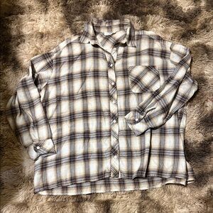 Carly Jean Plaid Button-Up Shirt